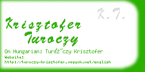 krisztofer turoczy business card